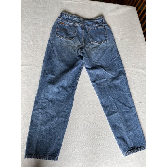 Vintage Jordache Womens Blue Denim Jeans Sz 16  Distressed Thrashed Punk Grunge - Picture 2 of 10